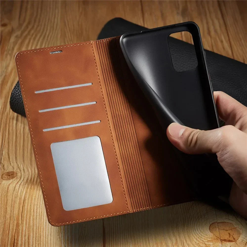 Norvo | Samsung Etui: Magnetisk Lærveske for Stilig Beskyttelse