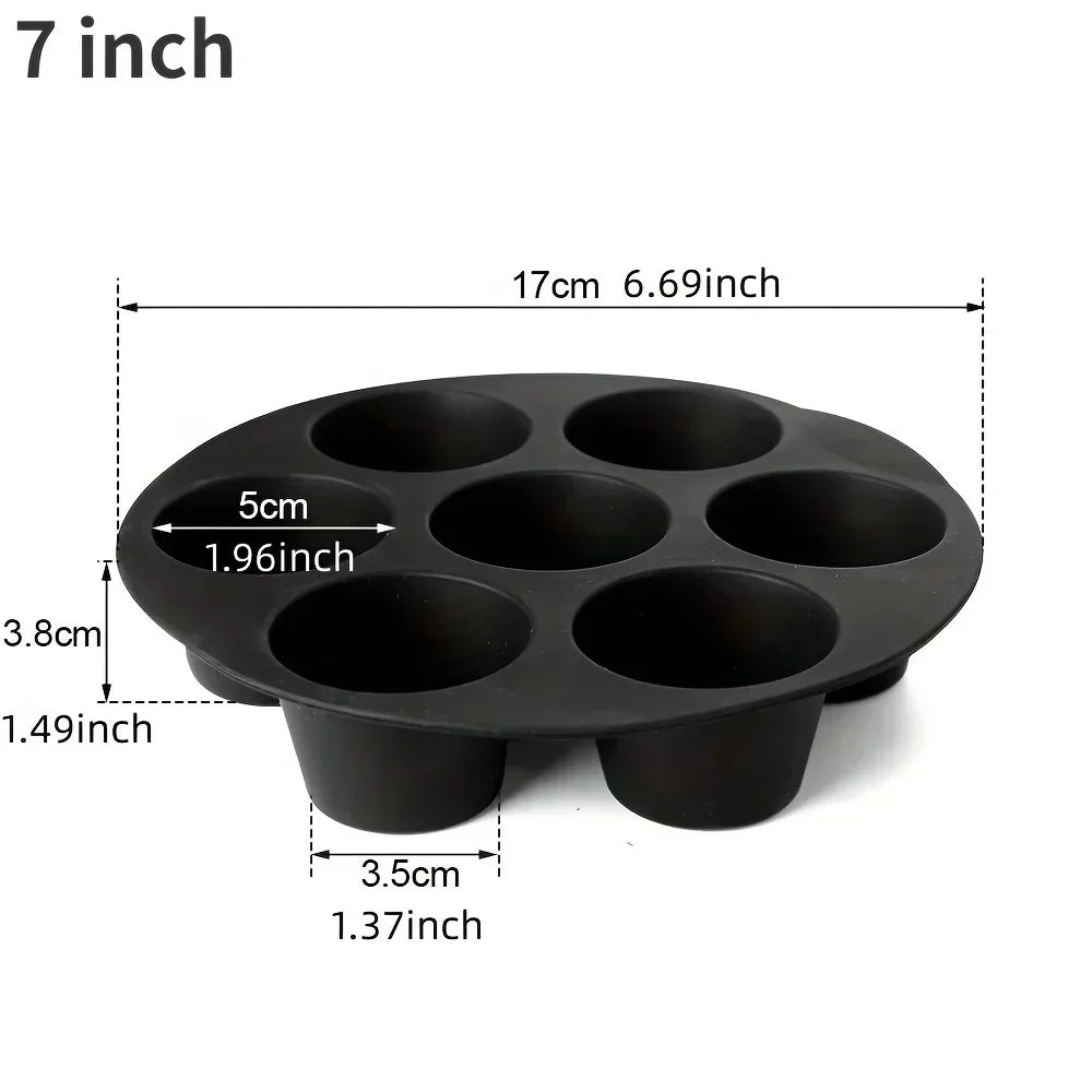 Norvo | Silikon Muffinform for Air Fryer – Non-stick & Fleksibel for Muffins, Cupcakes & Snacks