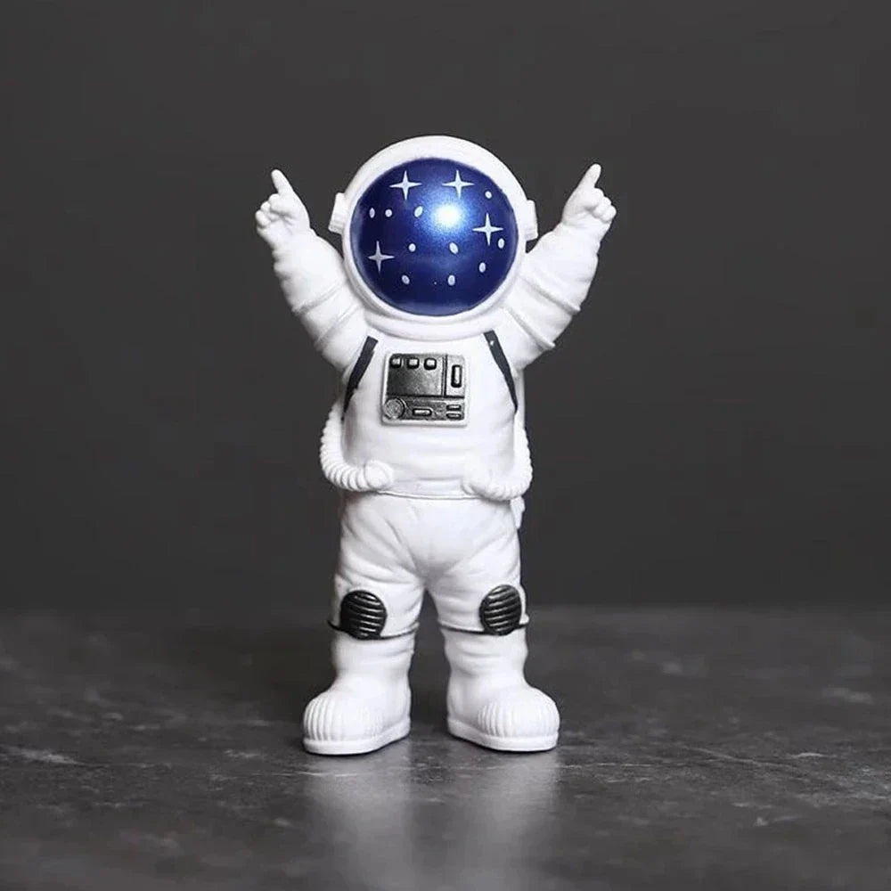 Norvo | Harpiks Astronaut Figur Statue Rom Reisende Skulptur Utdanningsleketøy Skrivebordsdekorasjon Astronaut Modell For Barn Gave