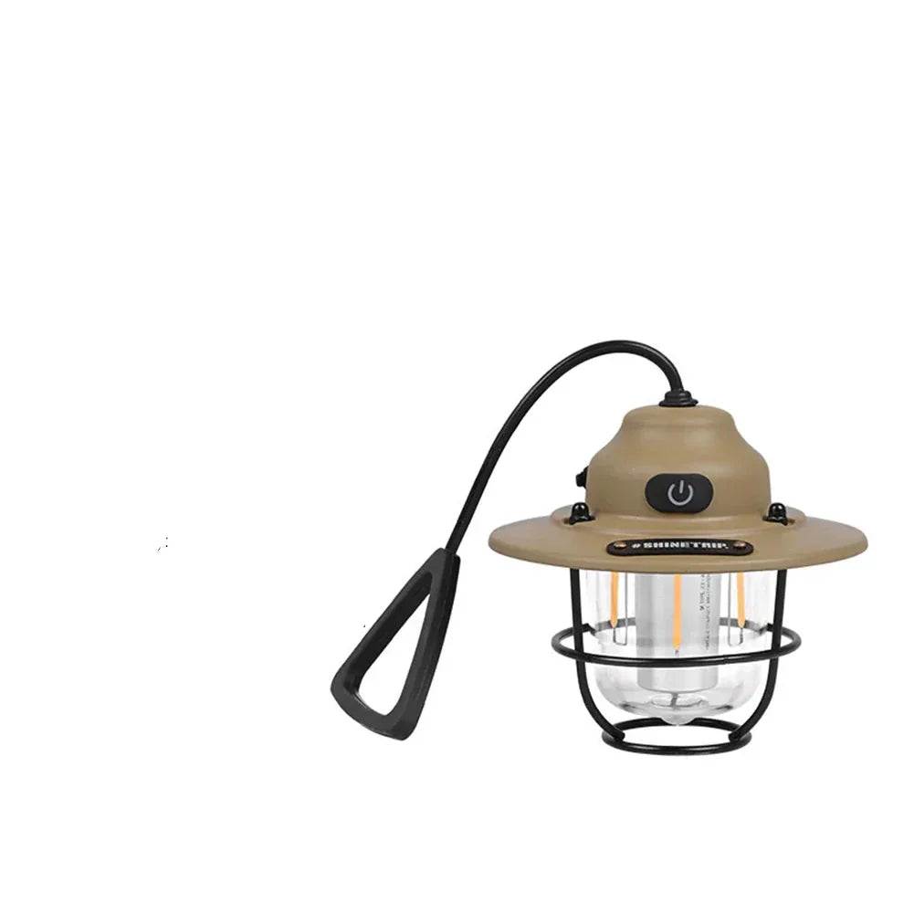 LumiCamp – LED-lampe oppladbar vintage for camping