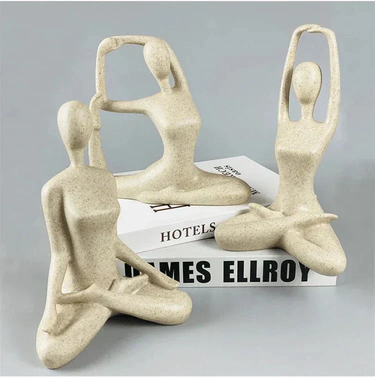 Norvo | ZenJoy Kvinnelig i Yoga Statue – Moderne Innendørs Dekorasjon Laget av Harpiks