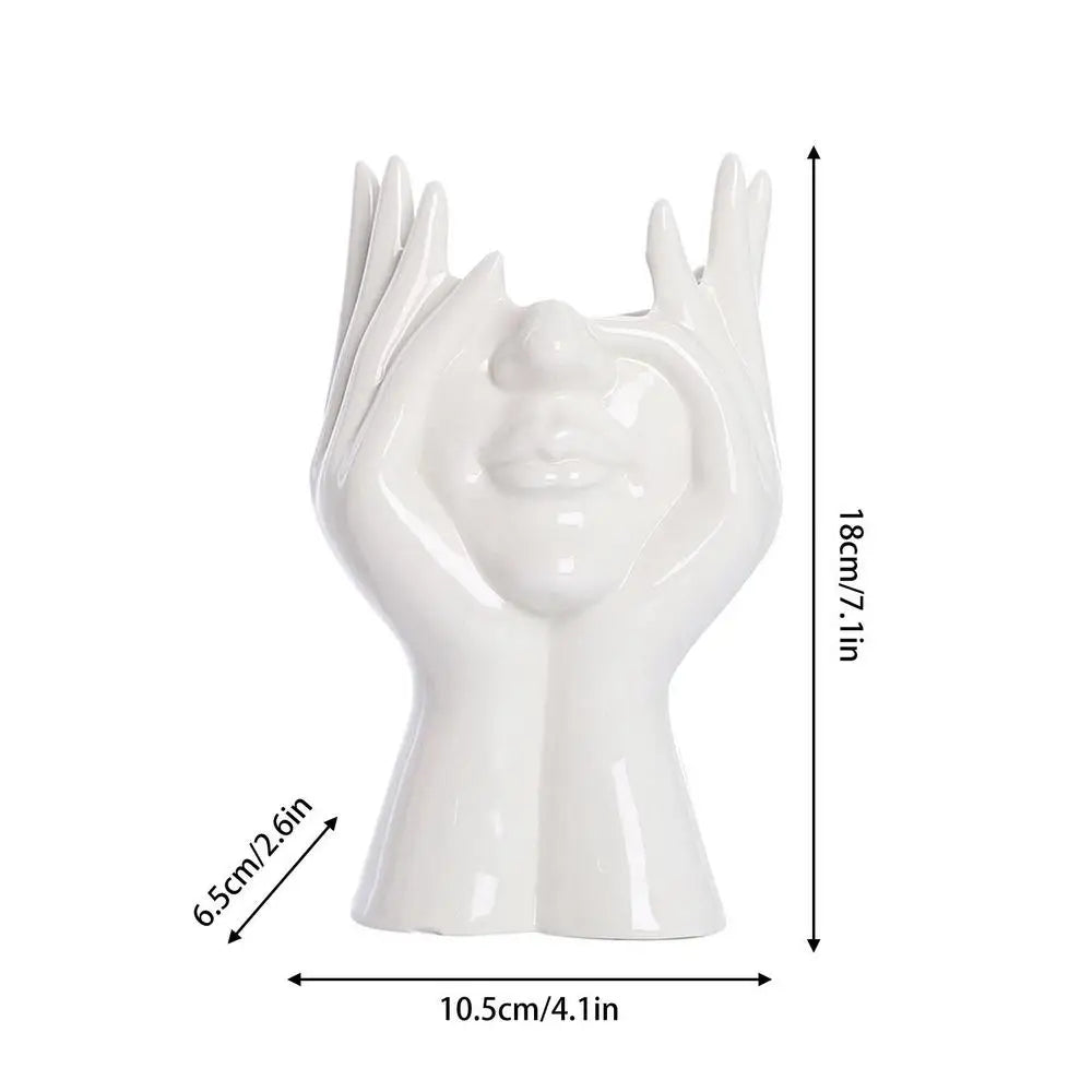Norvo Vase Keramisk Ansiktsvase For Dekor Kunstvase For Hjemme Kontor Dekor Feministisk Dekor Moderne Kropps Blomster Vase Femal Kropp Vase