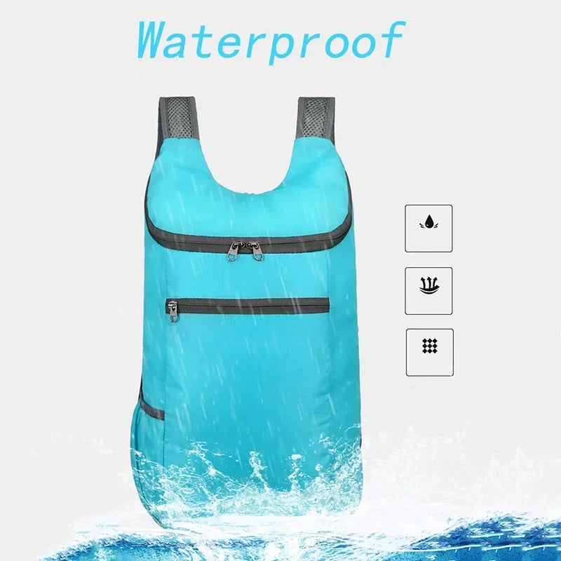 Norvo | SkyFold LitePack | Sammenleggbart Utendørs Ryggsekk 20L | Vanntett & Ultralett | For Reise, Fotturer & Fritid | Unisex