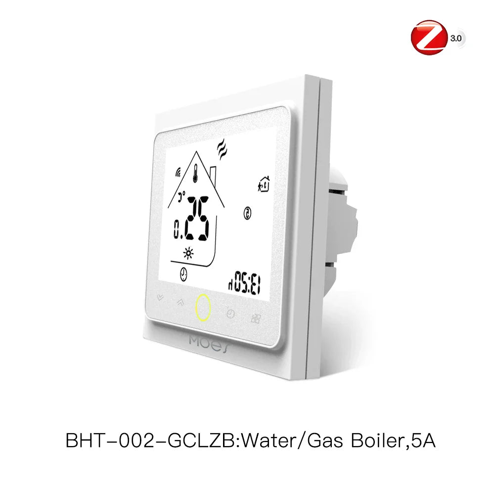 Tuya ZigBee Smart Termostat Hub med LCD-skjerm - WiFi Vannvarmer & Gulvkontroll via SmartLife Google Alexa-apper