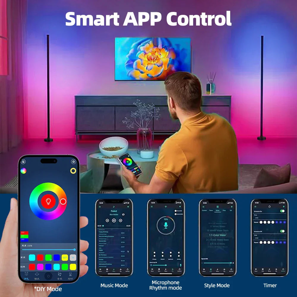Norvo | Smart RGB LED Gulvlampe