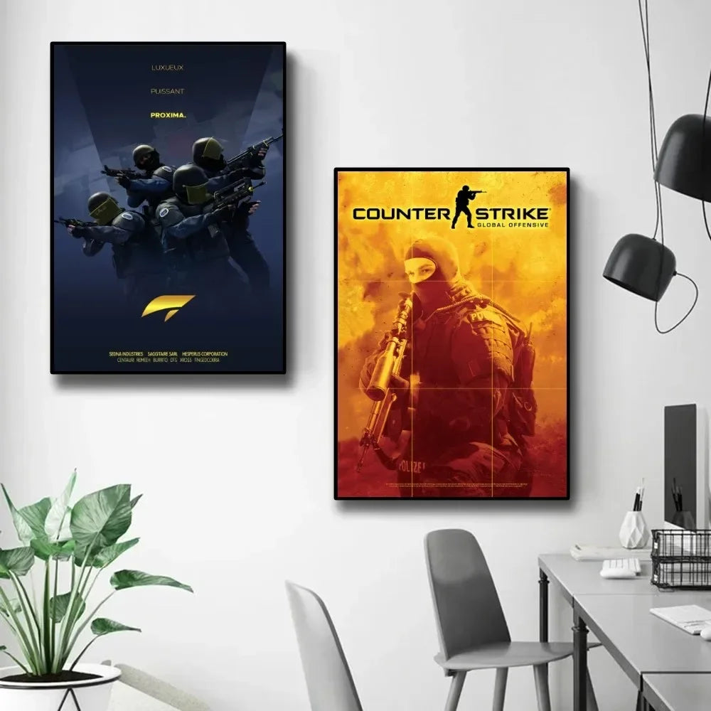 Norvo Counter-Strike 2 Plakat Veggkunst Hjemmedekorasjon Romdekorasjon Digital Maleri Stue Restaur