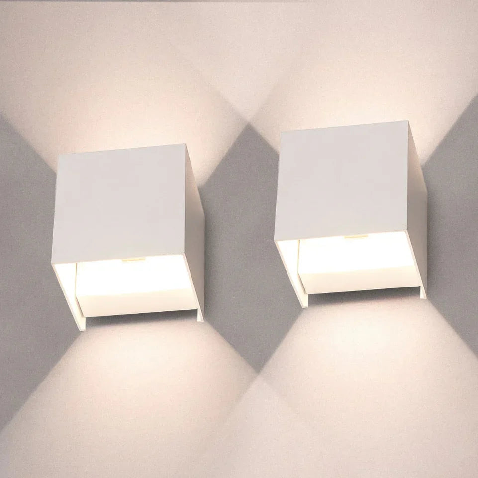 Norvo | Moderne LED vegglampe i kube design