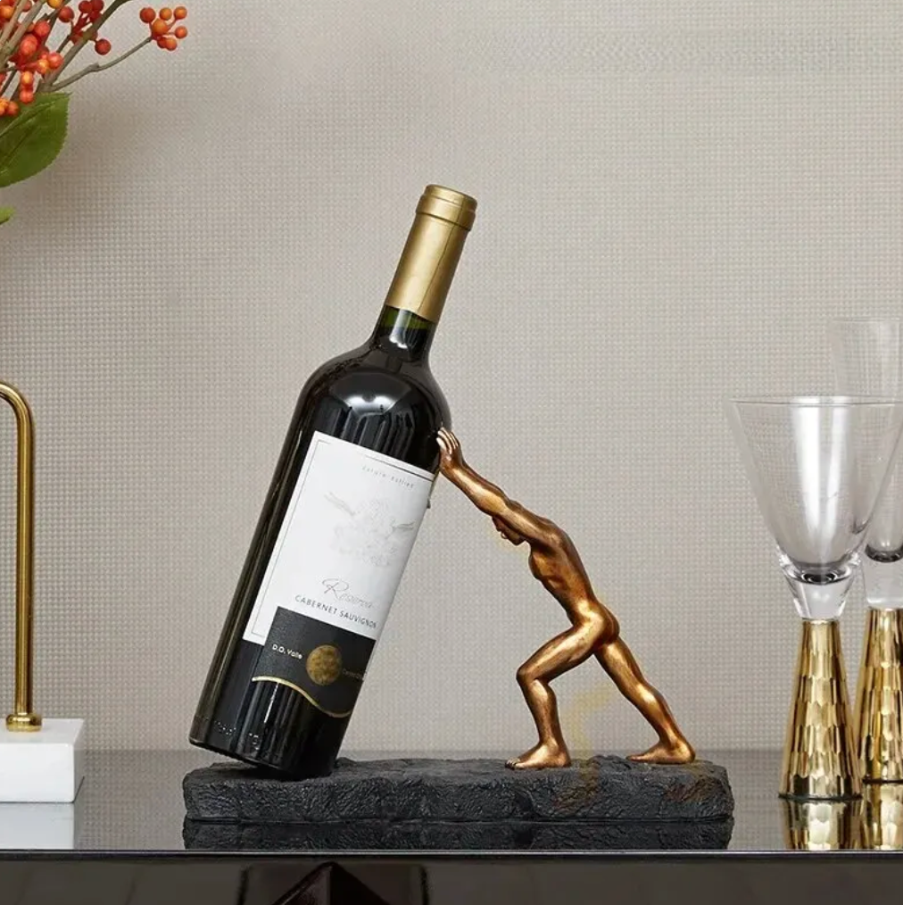 Norvo | Vinflaskeholder - VinoLux - Premium Design - Luksuriøs Blikkfang