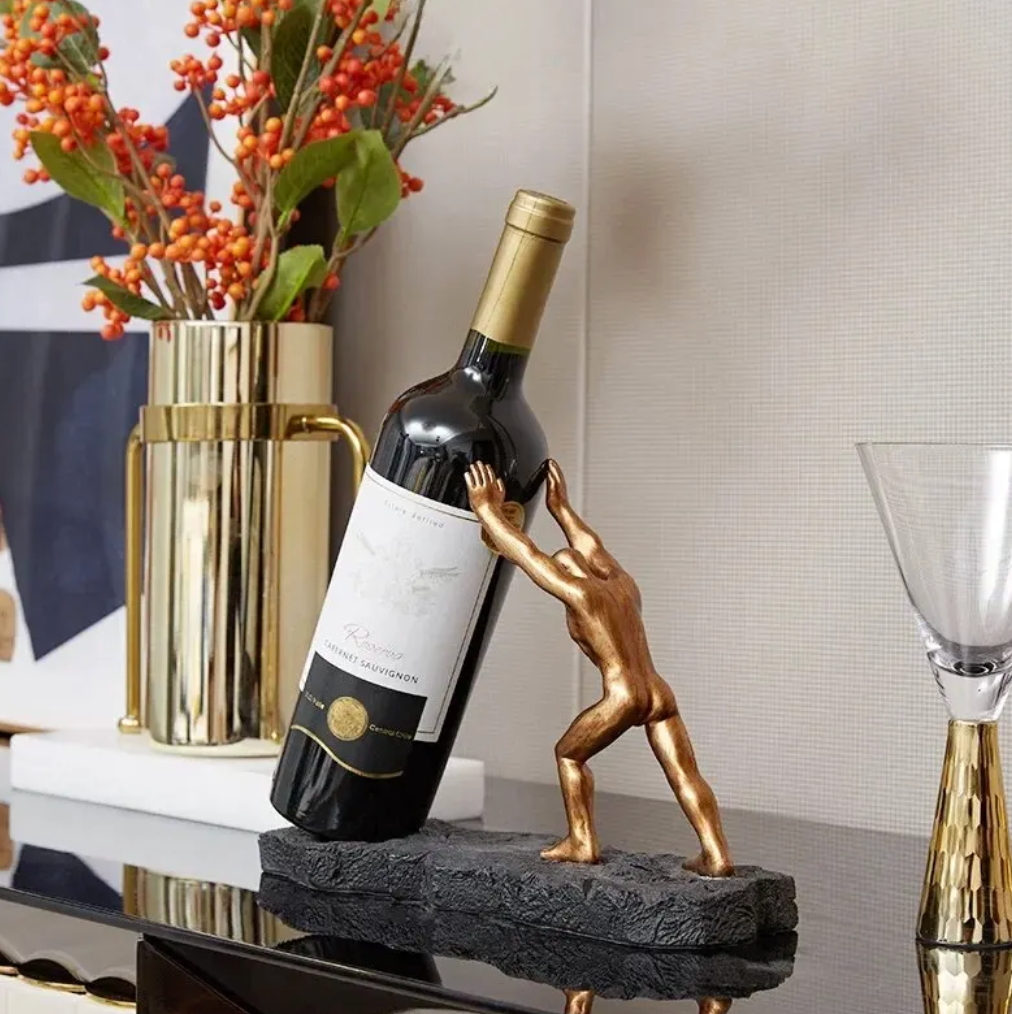 Norvo | Vinflaskeholder - VinoLux - Premium Design - Luksuriøs Blikkfang
