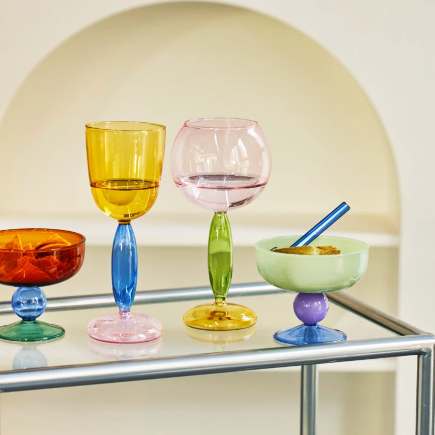 Norvo | Borosilicate 3-Farge Glass - Vin Glass