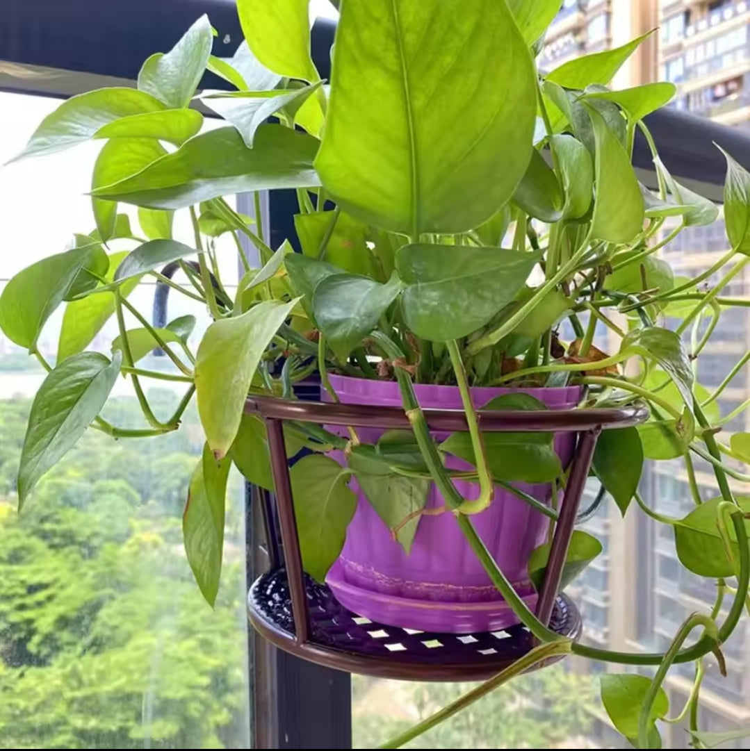 Norvo | 3Pc Over the Balcony Blomsterpotteholder Svart Nov