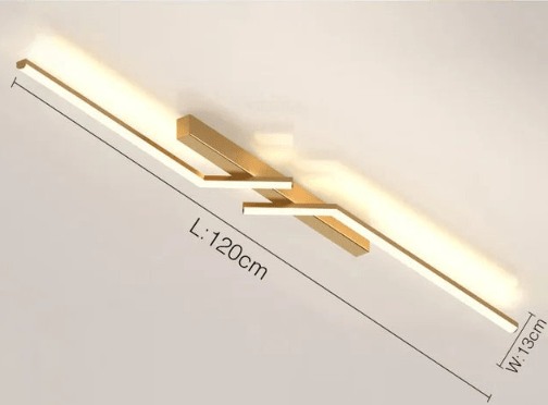 Norvo | Moderne Flush-Mounted LED Linje Taklampe – Minimalistisk & Energisparende