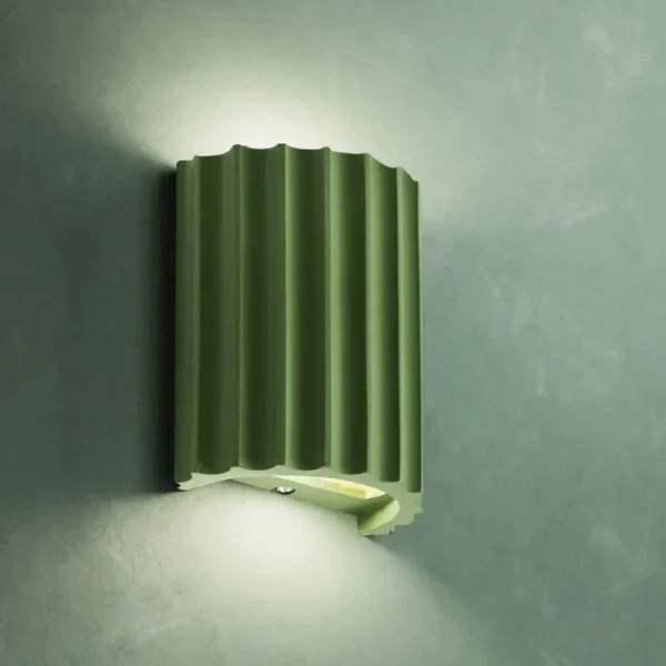 Norvo | Moderne Harpiks Vegglampe | Dobbelsidig Lysdiffusjon & Ideell for Moderne Oppholdsrom, Soverom, Gangene