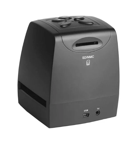 Norvo | Slide Scanner med LCD-forhåndsvisning, SD-kortspor og frittstående funksjon