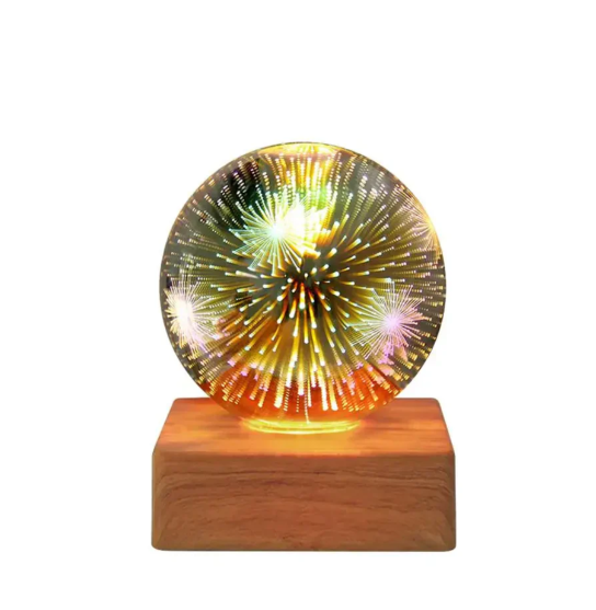 Norvo | 3D-fyrverkeri-kristall-bolle-lampe