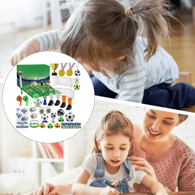 Norvo | MatchBox – Adventskalender for gutter og jenter med stadionbygge-sett