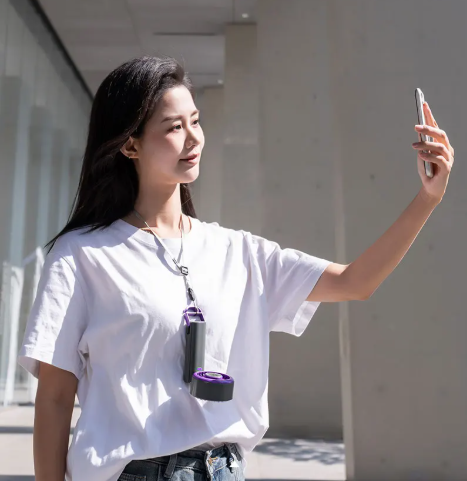 Norvo | Skye Mini Vifte med Kjøleplate – Bærbar Vifte med 100 Hastigheter og Justerbar Bris