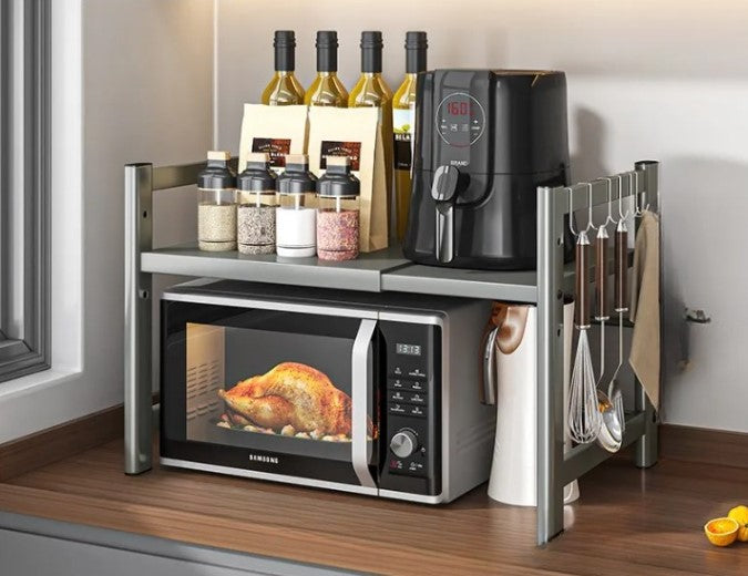 Frendorf | Kjøkken Mikrobølgeovn Hylle Multi-Lag Krydder Organisator Rustmotstandsdyktig – CookRack