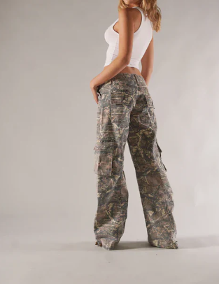 Norvo | Lave cargo bukser brun camo
