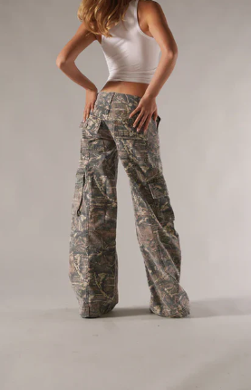 Norvo | Lave cargo bukser brun camo