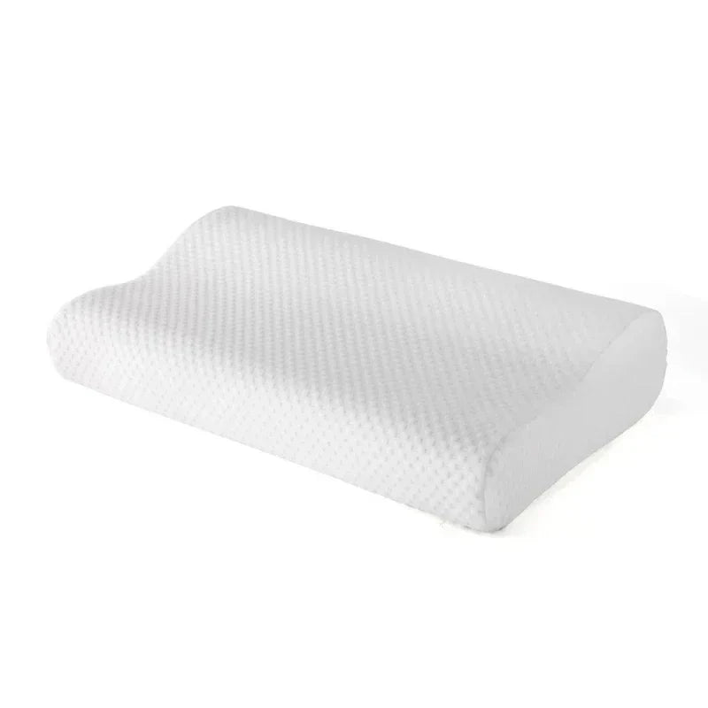 Memory foam rektangulær pute hvit – moderne og minimalistisk design i polyesterfiber for optimal søvnkomfort