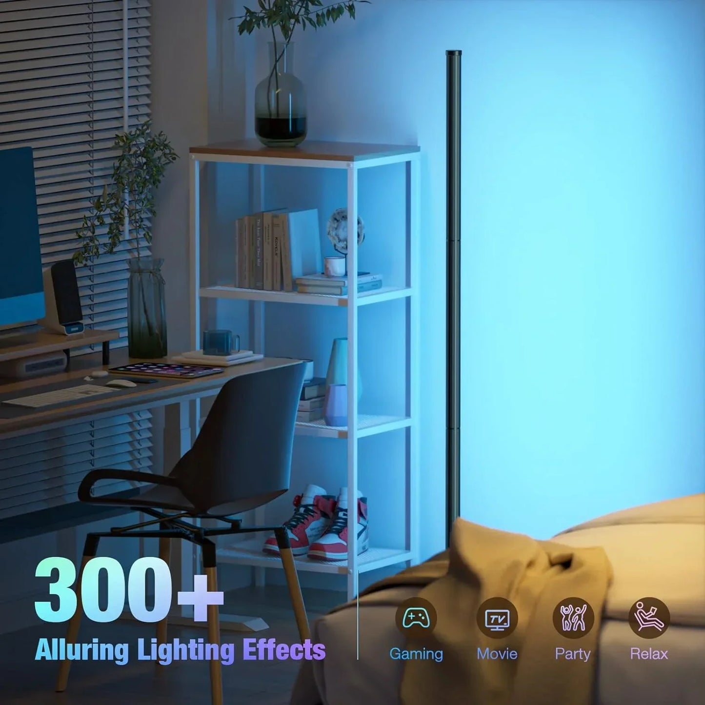 Norvo | Smart RGB Gulvlampe - 16 Million Fargeforandrende Stemningslys
