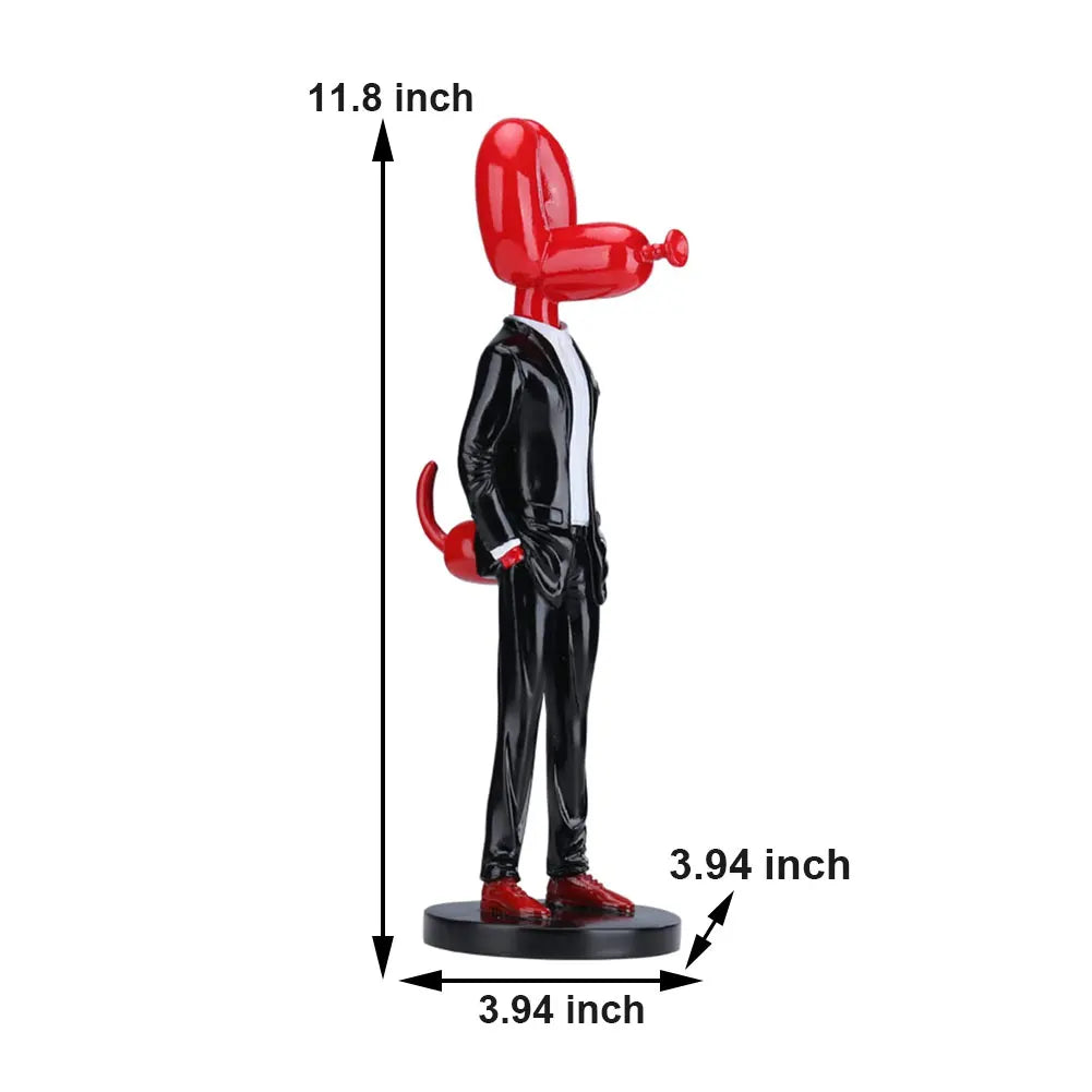 Norvo Ballon Hund Statue Harz Skulptur Hjem Decor Moderne Nordic Hjem Dekorasjon Tilbehør for Stue Dyr Figurer