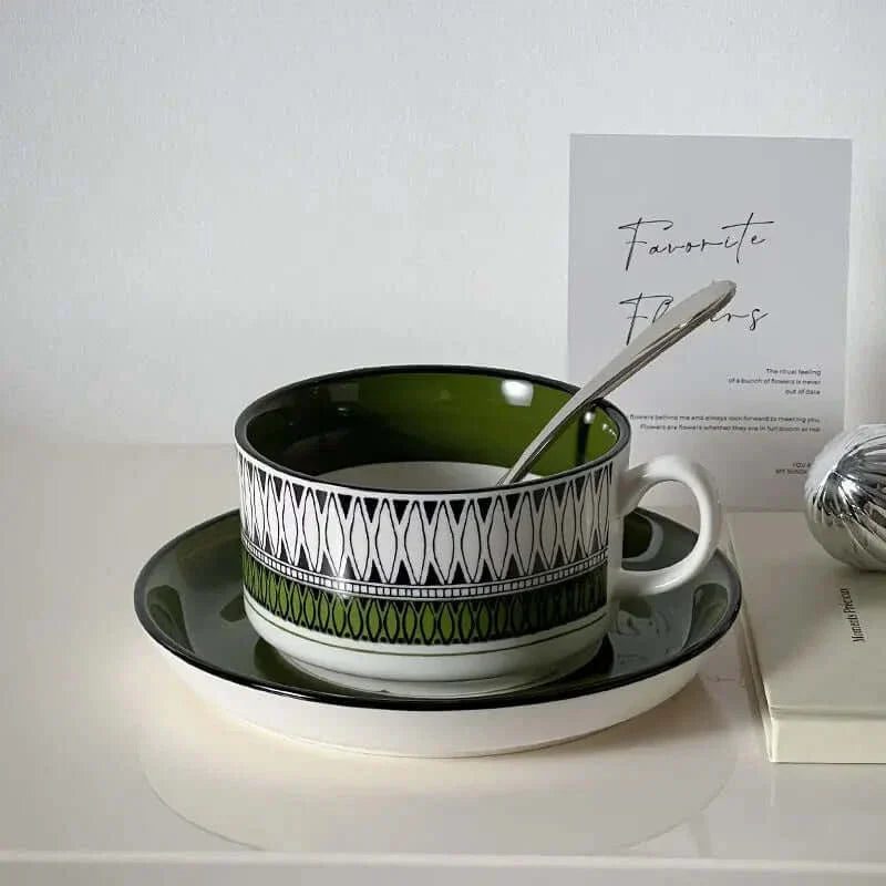 Vakre retro keramikk kaffekopper fra 50-tallet