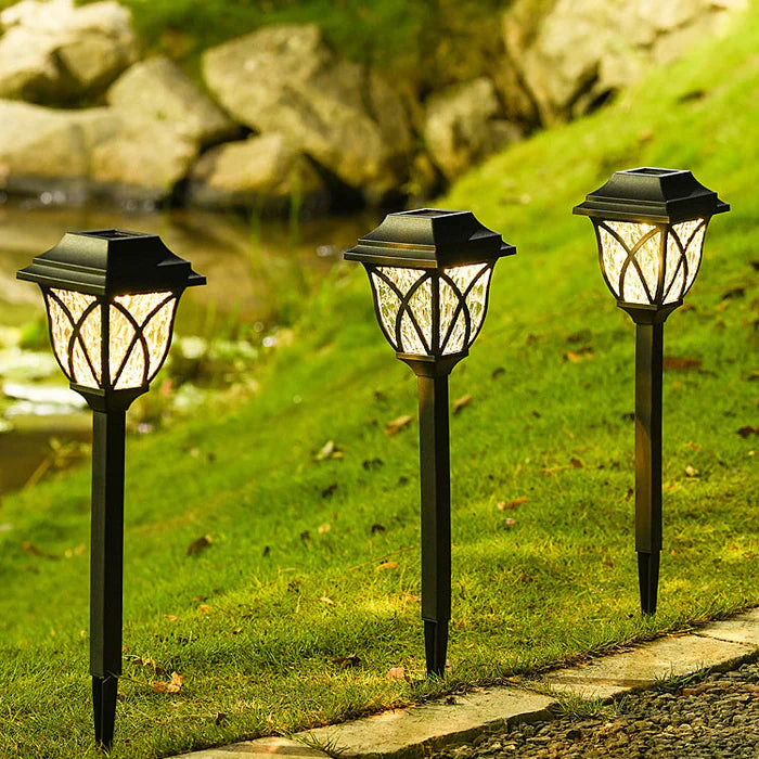 Norvo | Solenergi Hagebelysning med Naturlig Sjarm – Elegante Lamper for Utendørsbruk