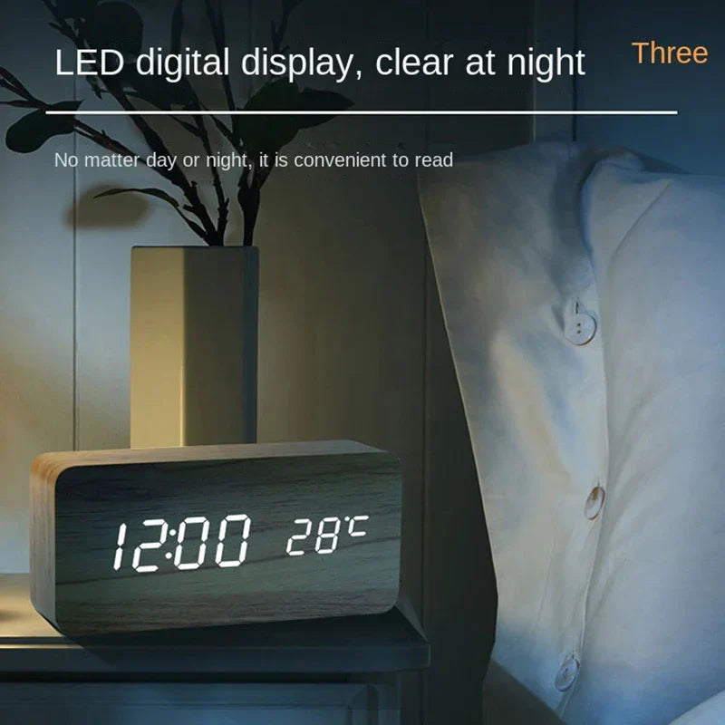 Norvo | Tre LED Smart Vekkerklokke for Soverom