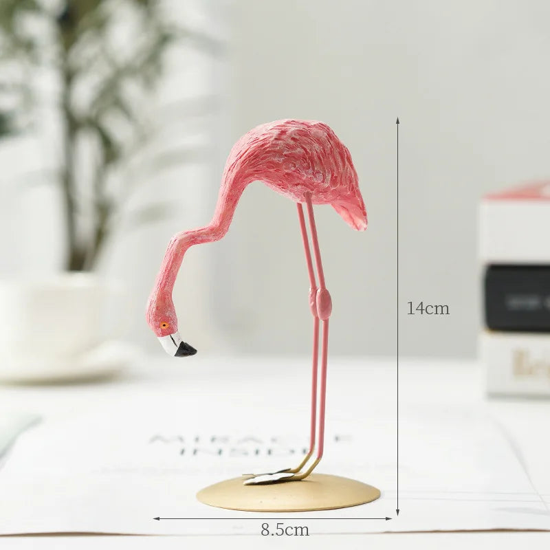 Norvo | Nordisk Flamingo Figur Figur Statue Skulptur Stue Kontor Bryllup Fest Ornamenter Hjem Dekorasjon Tilbehør