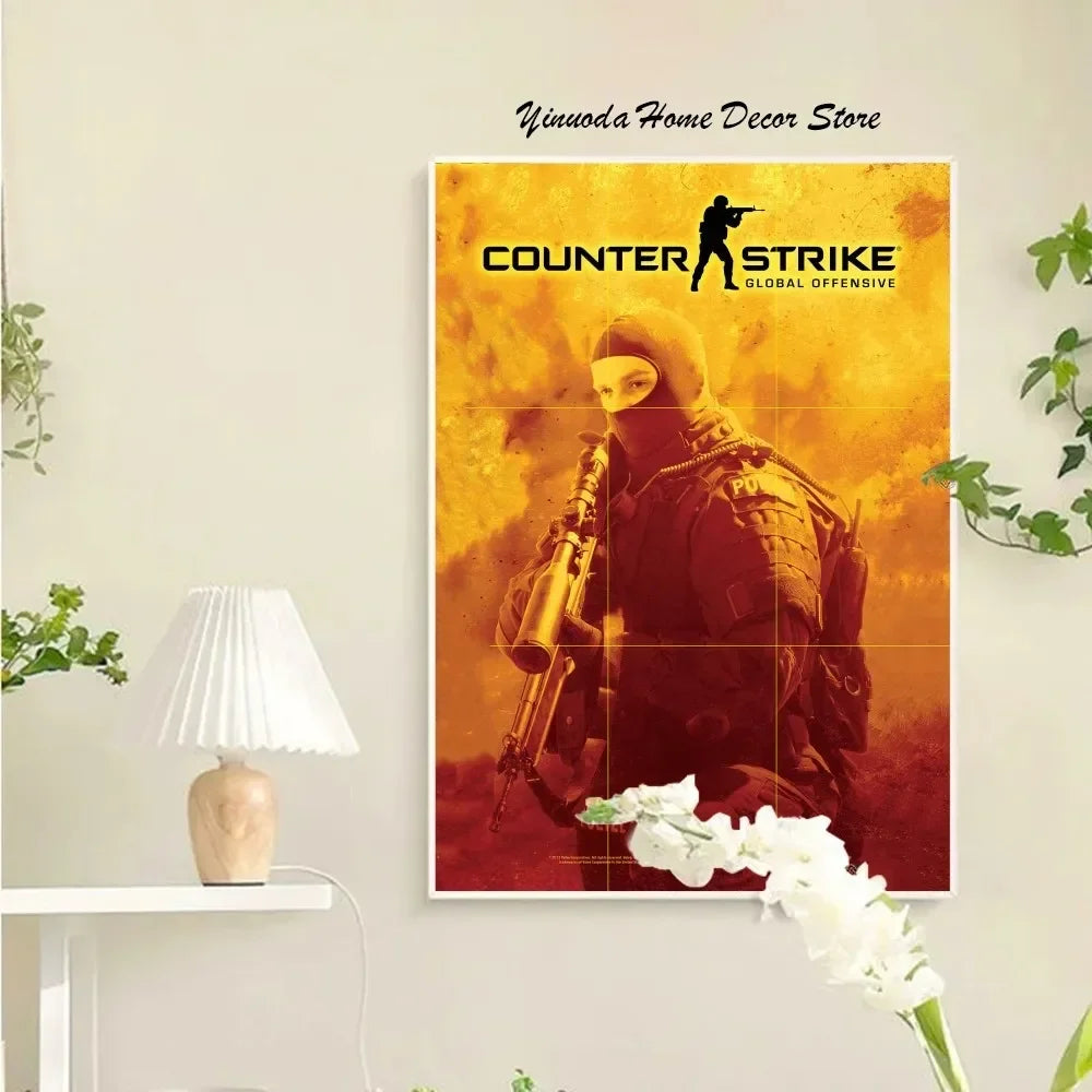 Norvo Counter-Strike 2 Plakat Veggkunst Hjemmedekorasjon Romdekorasjon Digital Maleri Stue Restaur