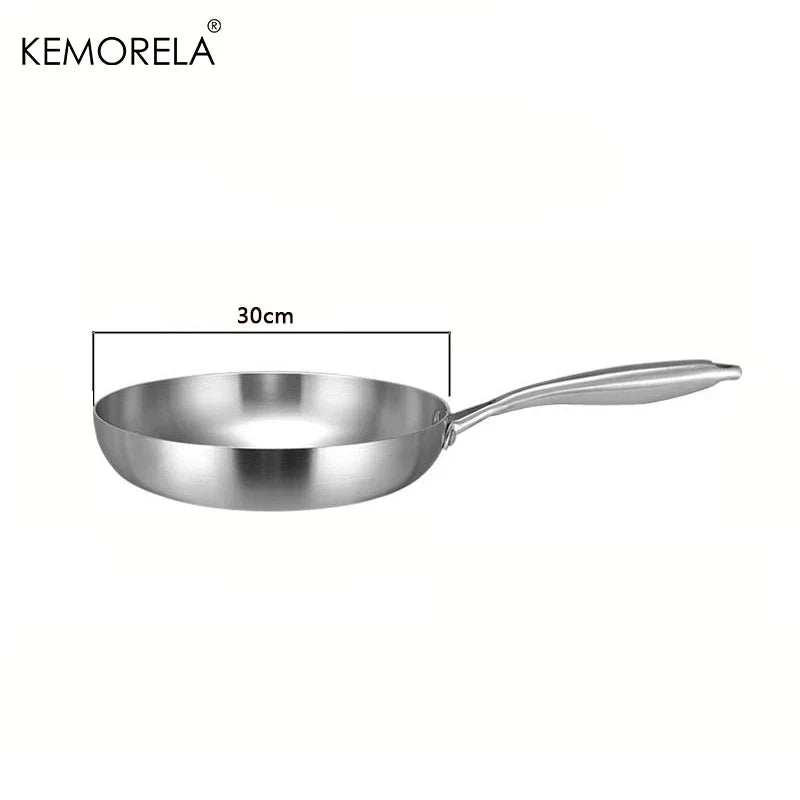 Norvo | Profesjonell Kjele-Panne - 304 Rustfritt Stål, 2MM tykk 5-lags Stål panne & Kjele
