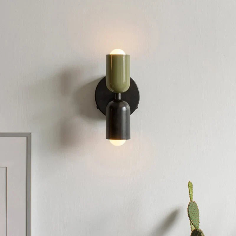 Norvo | Moderne Led-Vegglampe Fargerik Nordisk Vegglampe Romdekorasjon Innendørs Belysning Vegglamper For Soverom Nattbord Stue Lampe