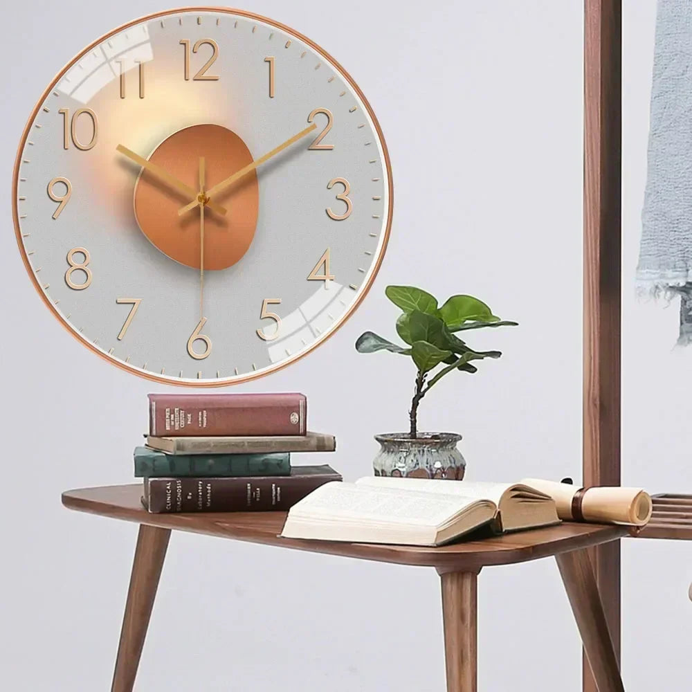 Norvo | SilentTime – Digital Veggklokke i Klassisk Stil