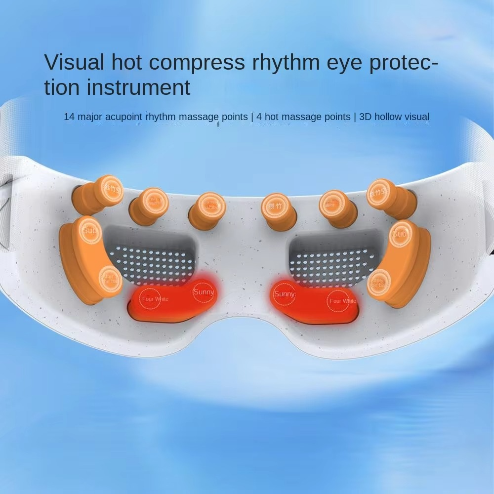 Norvo | Oppladbar Øyemaske med Varmebehandling Vibrasjon og Bluetooth Musikk