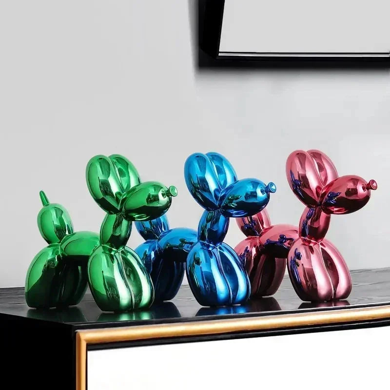 Norvo | Nordisk Ballonghund Skulptur Harpiks Dyreskulptur Kunst Skulpturer og Figurer Håndverk Hjem Innredning Rom Desktop Tilbehør