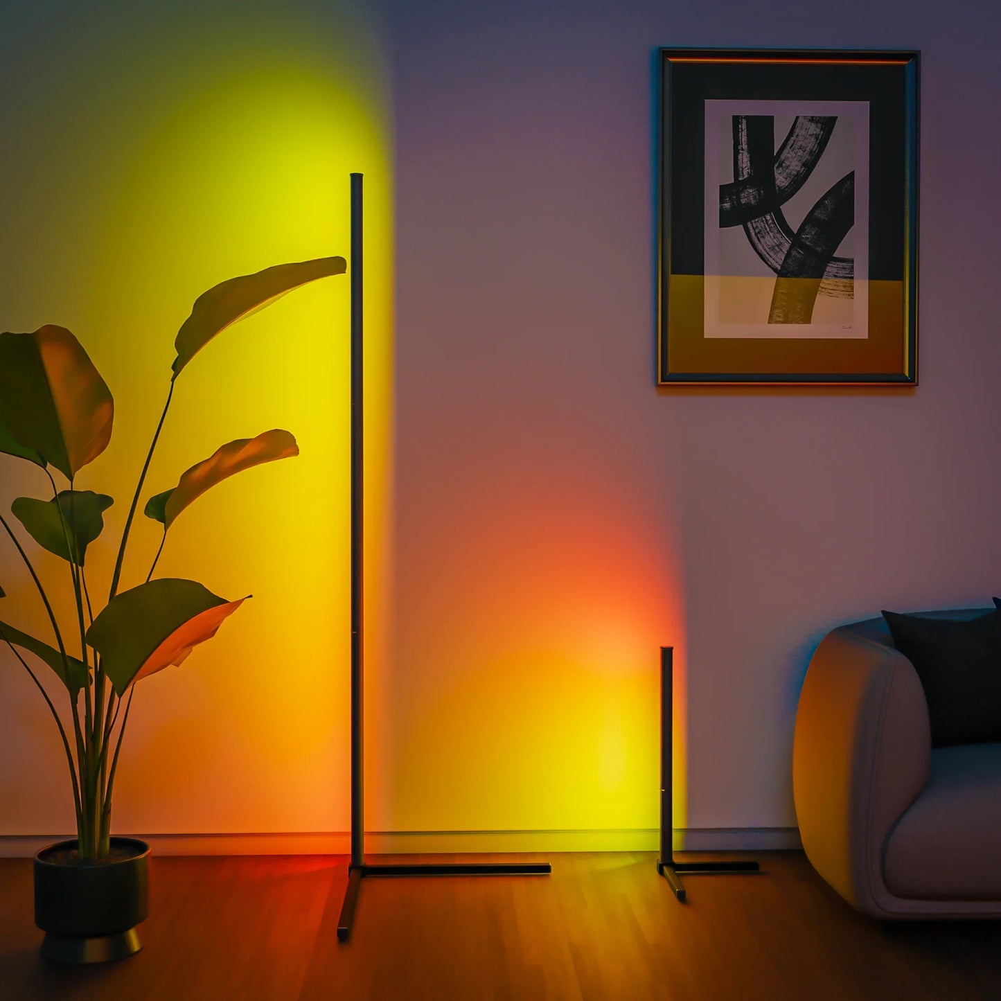 Norvo | Smart RGB Gulvlampe - 16 Million Fargeforandrende Stemningslys