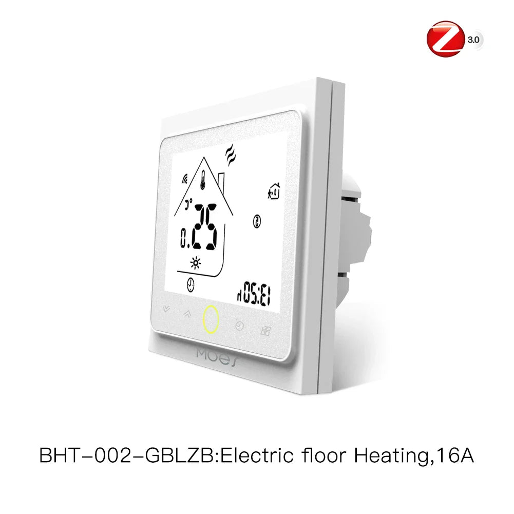 Tuya ZigBee Smart Termostat Hub med LCD-skjerm - WiFi Vannvarmer & Gulvkontroll via SmartLife Google Alexa-apper