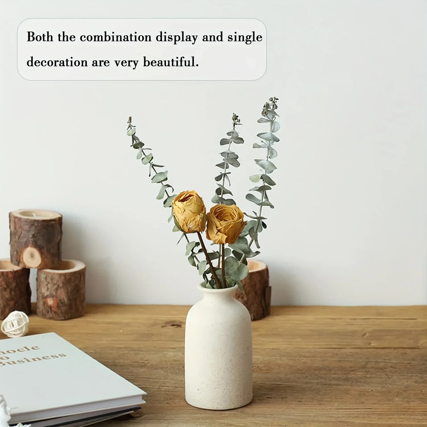 Norvo Vase Sett Av 3, Blomster Vaser For Rustikk Hjemmedekor, Moderne Bondegård Dekor, Stue Dekor, Hylle Dekor, Bord Dekor