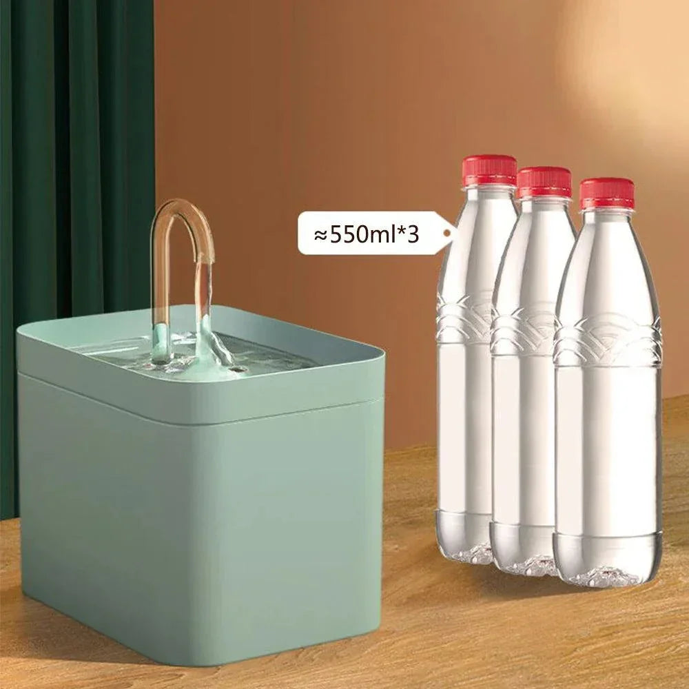 Norvo | Ultra-stille kjæledyrvannfontene med intelligent filtrering - 1,5 l rustfritt stål