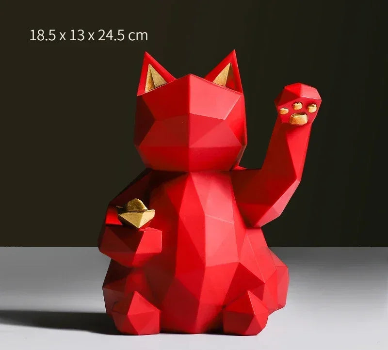 Norvo | Nordisk Minimalisme Geometri Lykke Katt Statuer
