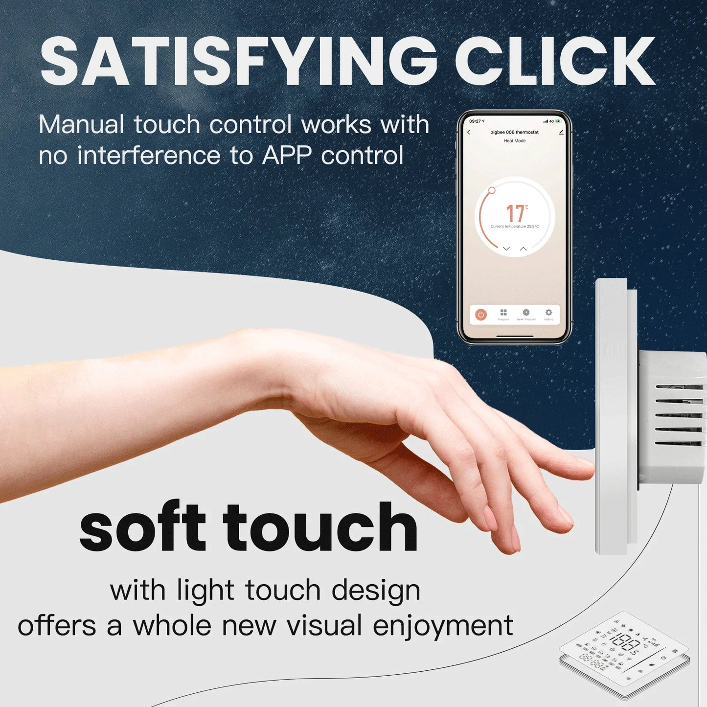 Tuya Zigbee Smart Termostat Temperaturkontroller - Wifi Elektrisk Gulvvarme & Gass Vannsystemkontroll via SmartLife Google Alexa Apper