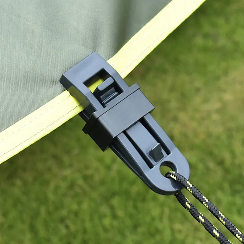 Norvo | Justerbar tunglast blokkclamp - Sikker planlegging, solbeskyttelsesstoff, gardiner og mer med gjenbrukbar klemme for vind- og vanntette campingtelt og presenninger