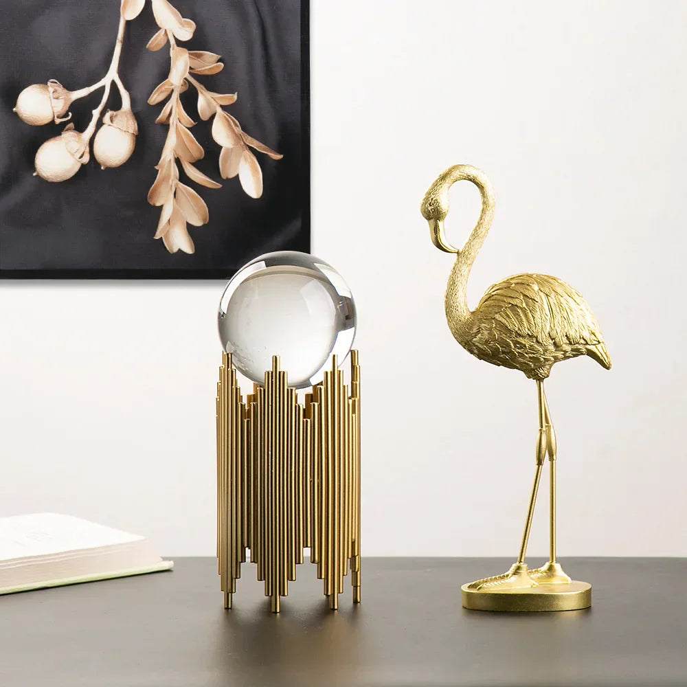 Norvo | Nordisk Flamingo Figur Figur Statue Skulptur Stue Kontor Bryllup Fest Ornamenter Hjem Dekorasjon Tilbehør