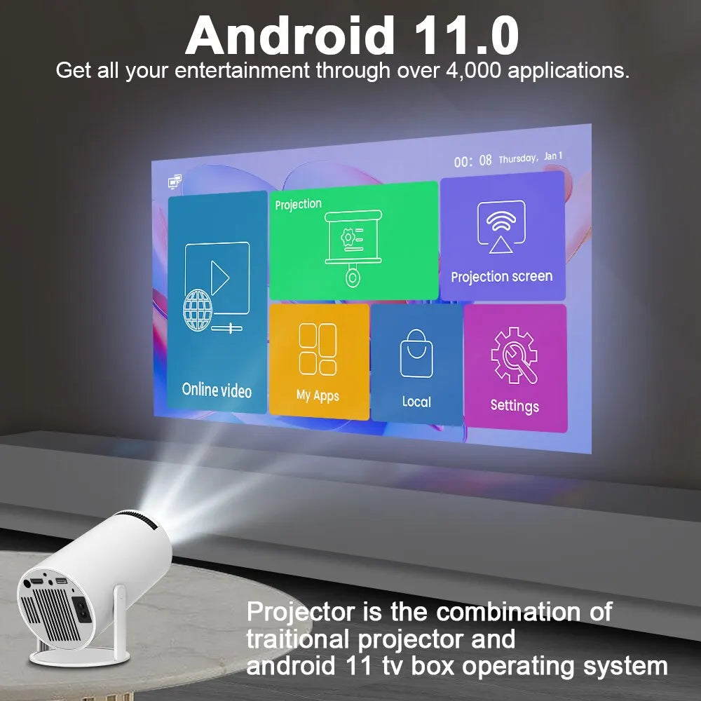 Norvo | – 4K Android-projektor Pro