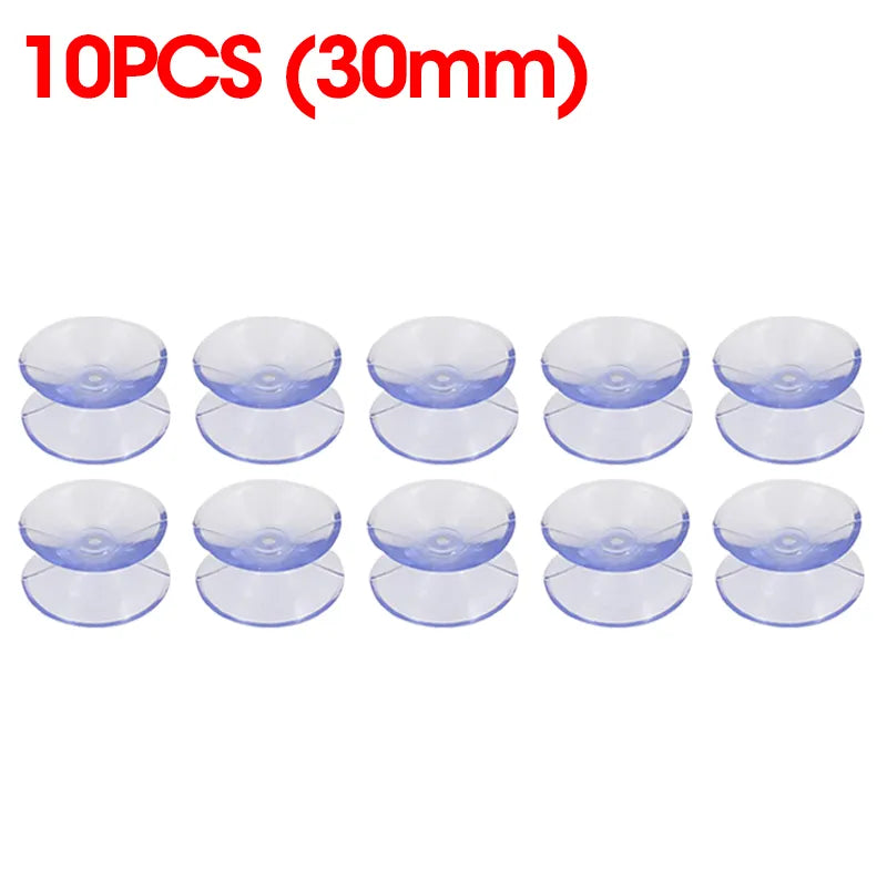 Norvo | 5/20PCS Dobbelt-sidede plast sugekopper - Rutsjesikre klare vakuumsugere for glass, bilvinduer, bordplater, DIY såpeholder
