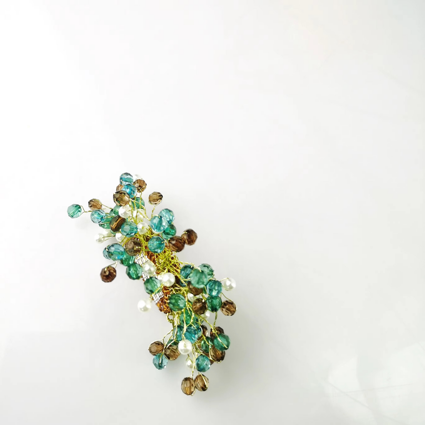 Norvo | Fargerik Akryl Perle Serviettring Sett med 4