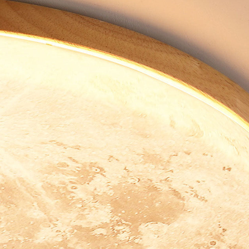 Norvo | Moderne måne-inspirert LED taklampe – myk ambient flush mount