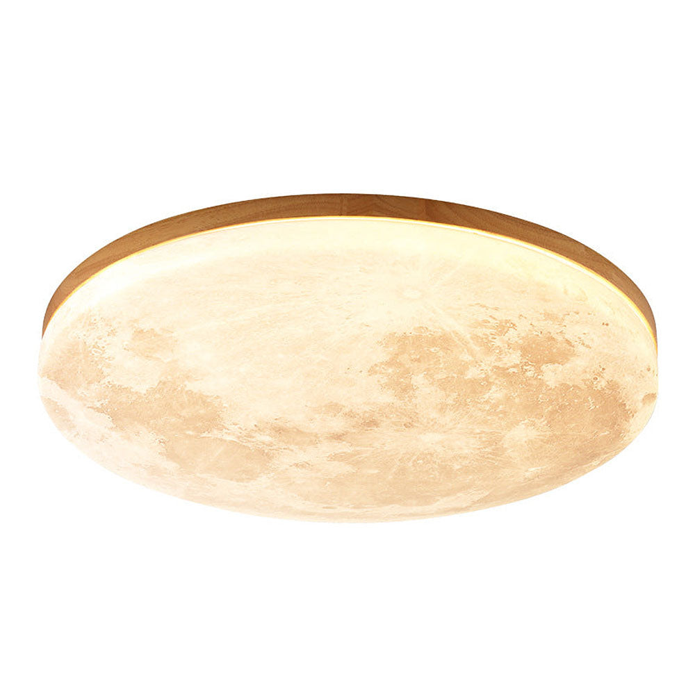 Norvo | Moderne måne-inspirert LED taklampe – myk ambient flush mount